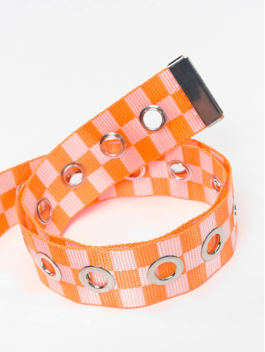 Urban Classics / riem Checker With Eyelets Belt in oranje