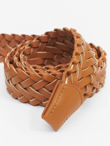 Urban Classics / riem Braided Synthetic Leather in bruin