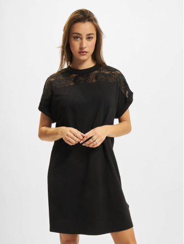 Urban Classics / jurk Ladies Lace Tee in zwart