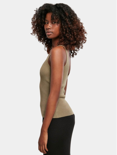 Urban Classics / top Ladies Rib Knit in khaki