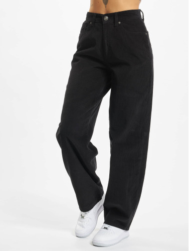 Urban Classics Wijde broek -Taille, 29 inch- High Waist 90's Corduroy Zwart