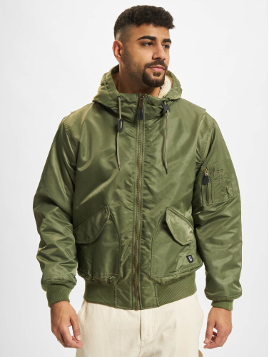 Urban Classics Bomber jacket -4XL- CWU Jacket hooded olive Groen