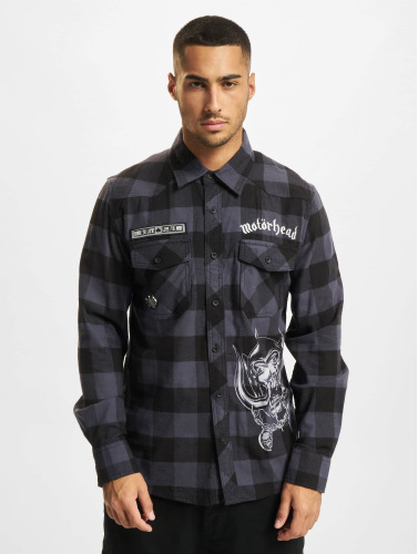 Brandit Overhemd -6XL- Checkshirt Zwart/Grijs
