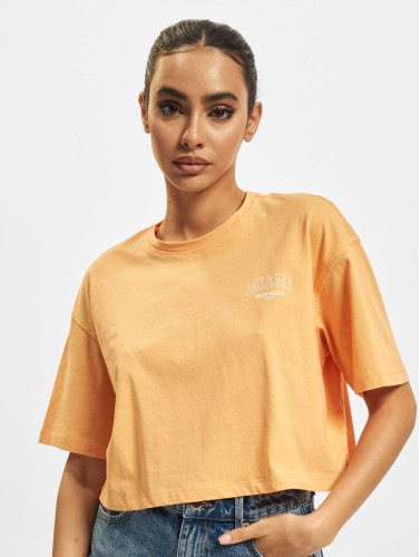 Only / t-shirt May Y Cropped in oranje