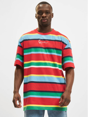 Karl Kani / t-shirt Small Signature Stripe in rood