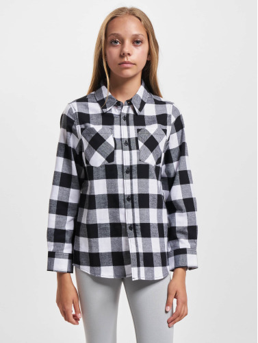 Urban Classics / overhemd Boys Checked Flanell in zwart