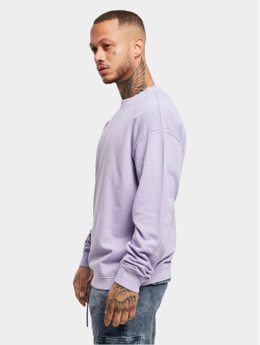 Urban Classics Crewneck sweater/trui -5XL- Pigment dyed Paars