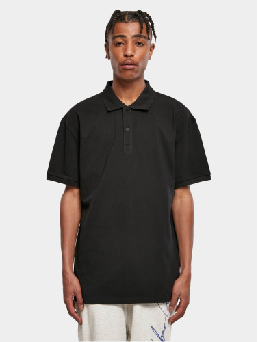Urban Classics Polo shirt -L- Oversized Zwart