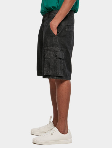 Urban Classics Cargo Korte broek -Taille, 36 inch- Organic Denim Zwart