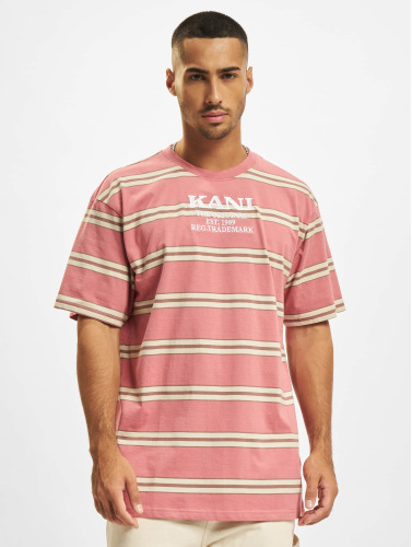 Karl Kani / t-shirt Retro Stripe in rose