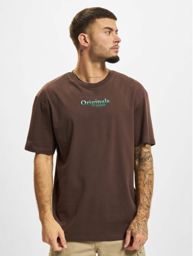 Jack & Jones / t-shirt Firefly Branding Crew Neck in bruin
