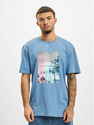 Jack & Jones T-shirt Jcoseth Relaxed Tee Ss Crew Neck 12210916 Riviera/relaxed Mannen Maat - L