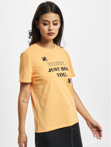 Only / t-shirt Kita in oranje