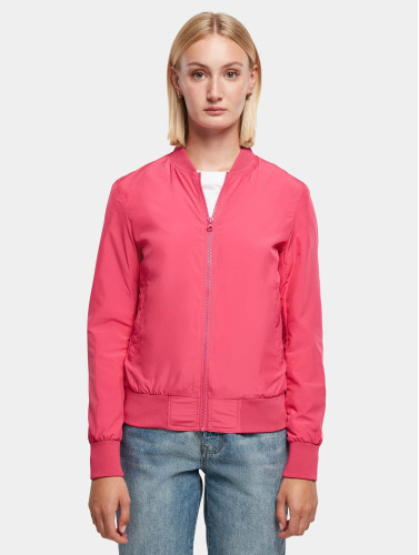 Urban Classics Bomber jacket -XS- Light hibiskus pink Roze