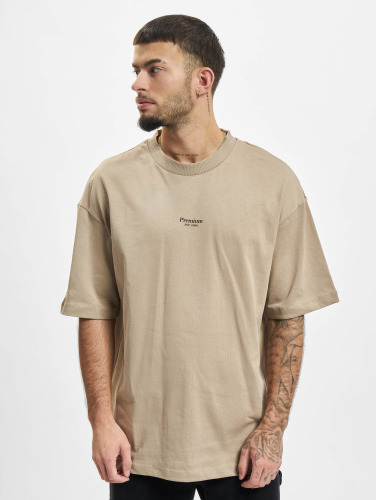 Jack & Jones / t-shirt Kam Branding Crew Neck in beige