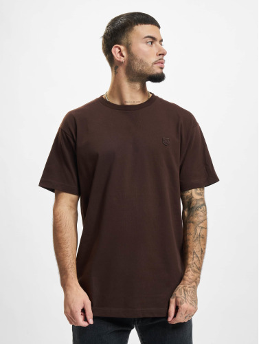 Jack & Jones / t-shirt Badge Heavy Crew Neck in bruin