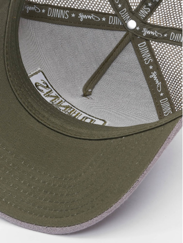 Djinns / trucker cap HFT Hippy Canvas in grijs