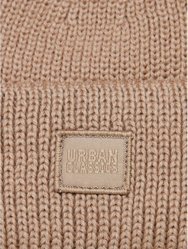 Urban Classics Beanie Muts Knitted wool Beige
