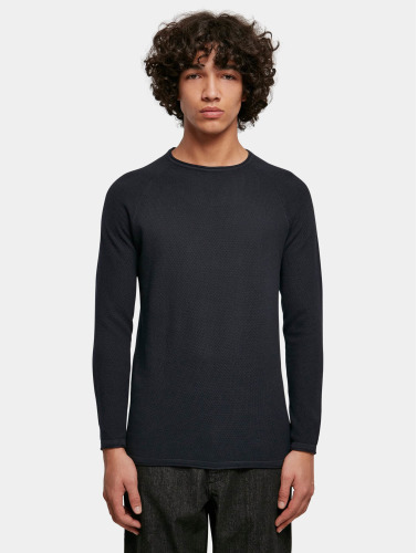 Urban Classics Longsleeve shirt -S- Knitted Raglan Zwart