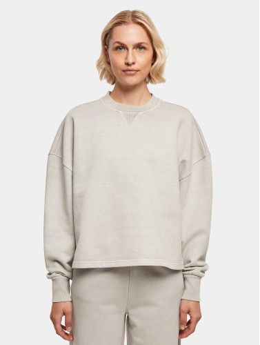 Urban Classics Crewneck sweater/trui -3XL- Heavy Terry Garment Dye Grijs