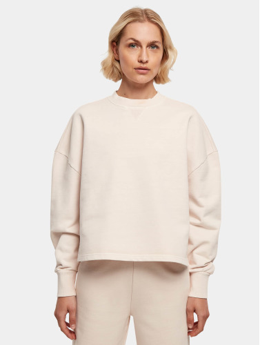 Urban Classics Crewneck sweater/trui -XL- Heavy Terry Garment Dye Roze