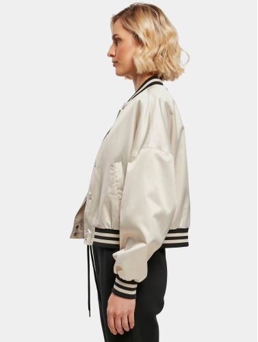 Urban Classics Varsity jacket -XS- Satin Groen