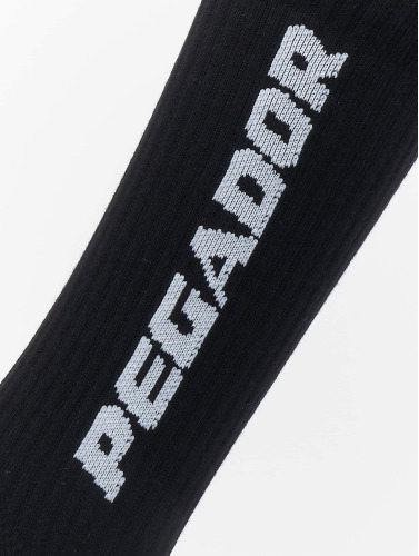PEGADOR / Sokken Cross Logo in zwart