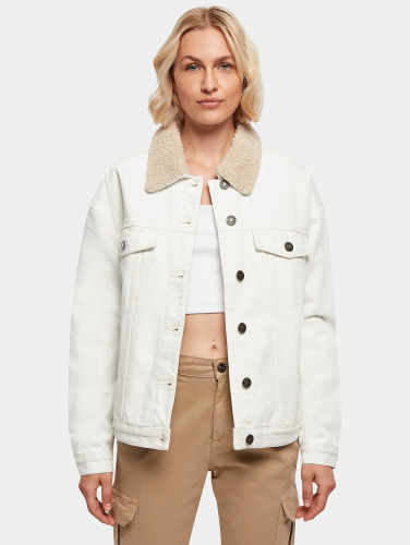 Urban Classics Jacket -4XL- Oversized Sherpa denim Gebroken wit