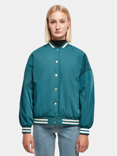 Urban Classics College jacket -XS- Oversized Recycled Groen
