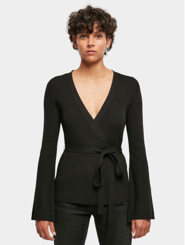 Urban Classics / vest Ladies Rib Knit Wrapped in zwart