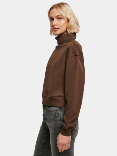 Urban Classics Crewneck sweater/trui -XL- Organic Short High Neck Bruin