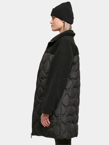 Urban Classics Winterjas -XL- Oversized Sherpa Quilted Zwart