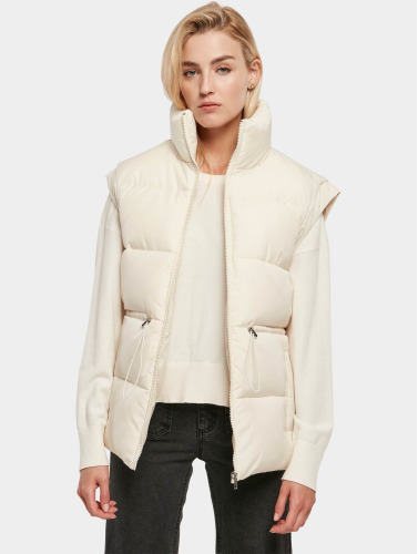 Urban Classics Mouwloos jacket -5XL- Waisted Puffer Vest Ivoorkleurig