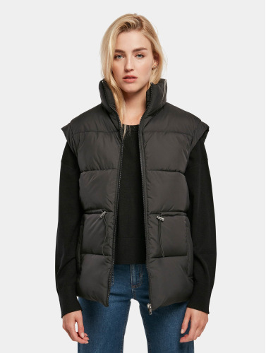 Urban Classics Mouwloos jacket -3XL- Waisted Puffer Vest Zwart