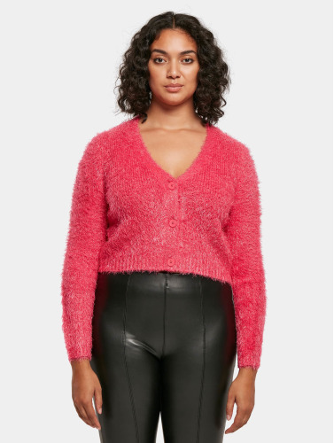 Urban Classics Cardigan -S- Cropped Feather Roze