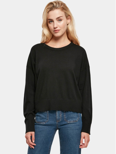 Urban Classics Sweater/trui -L- Ladies EcoVero Oversized Basic Zwart