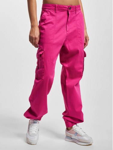 Urban Classics / Cargobroek Ladies Cotton Twill Utility in pink