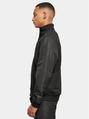 Urban Classics Trainings jacket -4XL- Organic and Recycled Fabric Mix Zwart
