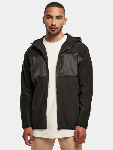 Urban Classics Jacket -3XL- Hooded Micro Fleece Zwart