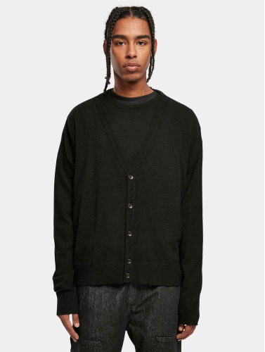 Urban Classics Lange cardigan -S- Eco Mix Boxy Zwart