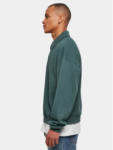 Urban Classics Crewneck sweater/trui -XL- Shirt Collar Groen