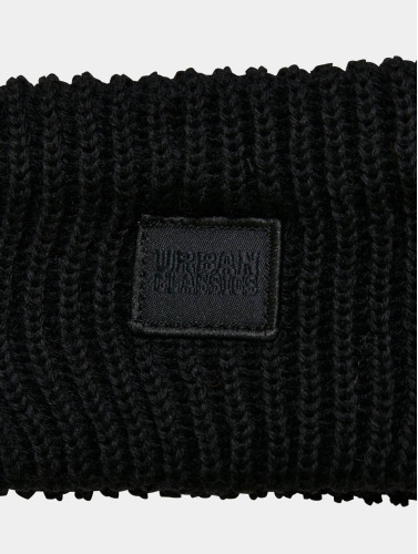 Urban Classics / Beanie Knitted Wool in zwart