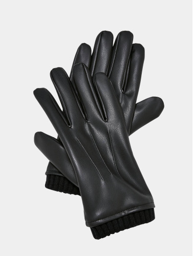Urban Classics / handschoenen Synthetic Leather Basic in zwart
