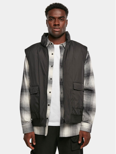 Urban Classics Mouwloos jacket -5XL- Clean Puffer Zwart