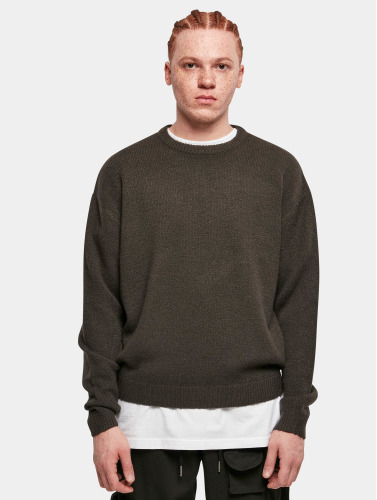 Urban Classics Sweater/trui -4XL- Oversized Chunky Zwart