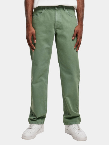 Urban Classics Broek rechte pijpen -Taille, 32 inch- Colored Loose Fit Jeans Groen