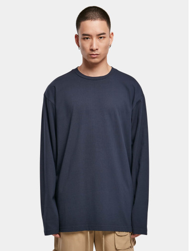 Urban Classics Longsleeve shirt -XXL- Heavy Oversized Garment Dye Donkerblauw
