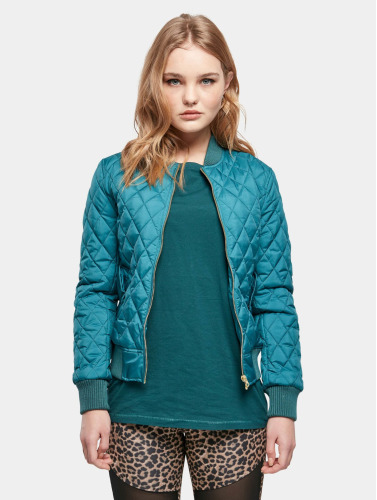 Urban Classics Jacket -XS- Diamond Quilt Nylon Groen