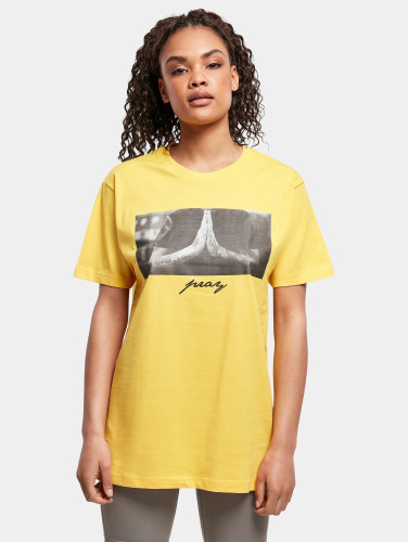 Mister Tee / t-shirt Ladies Pray in geel
