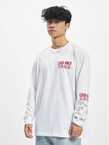 Mister Tee Longsleeve shirt -L- Cash Only Wit